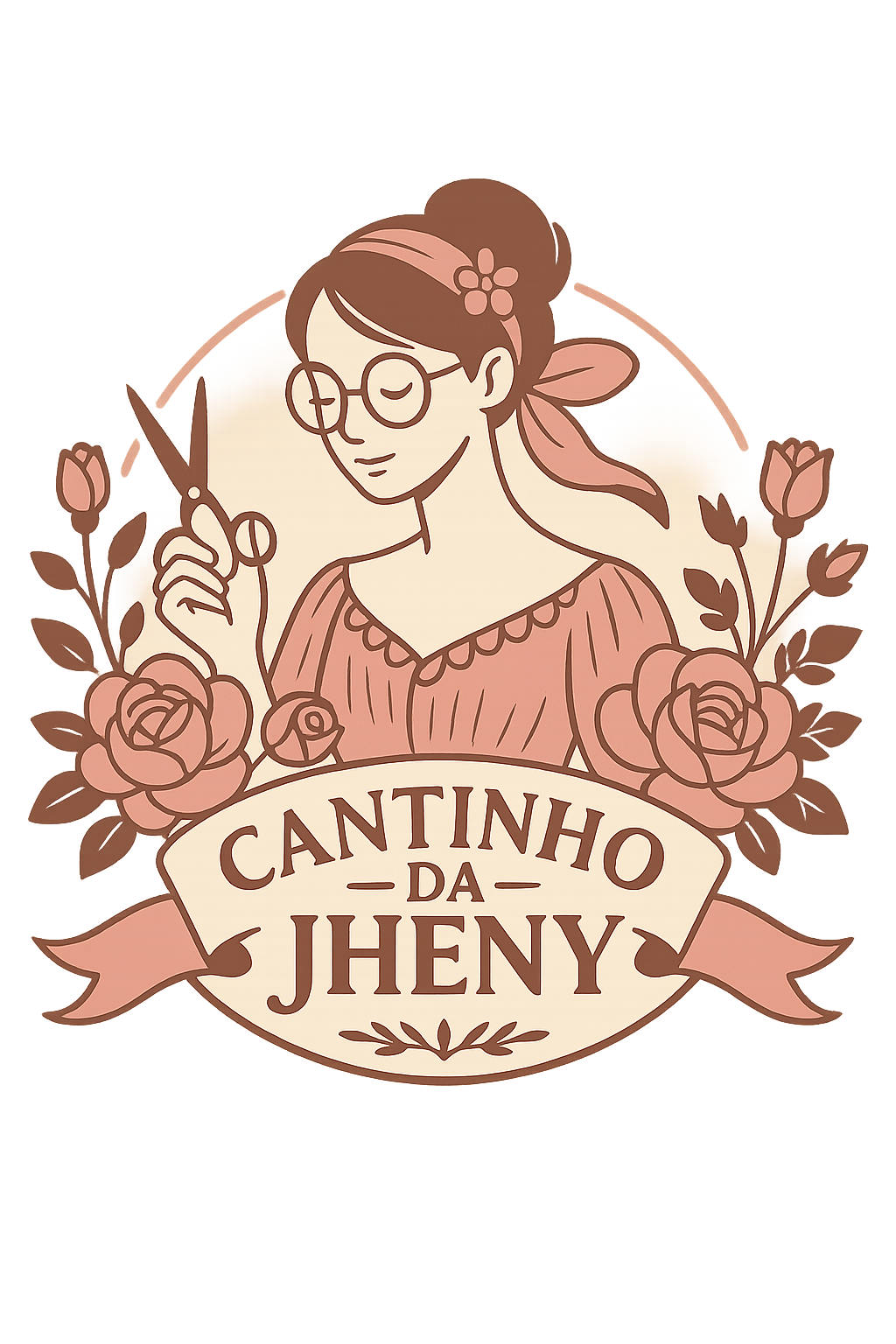 Logo de Cantinho da Jheny | Papelaria Personalizada